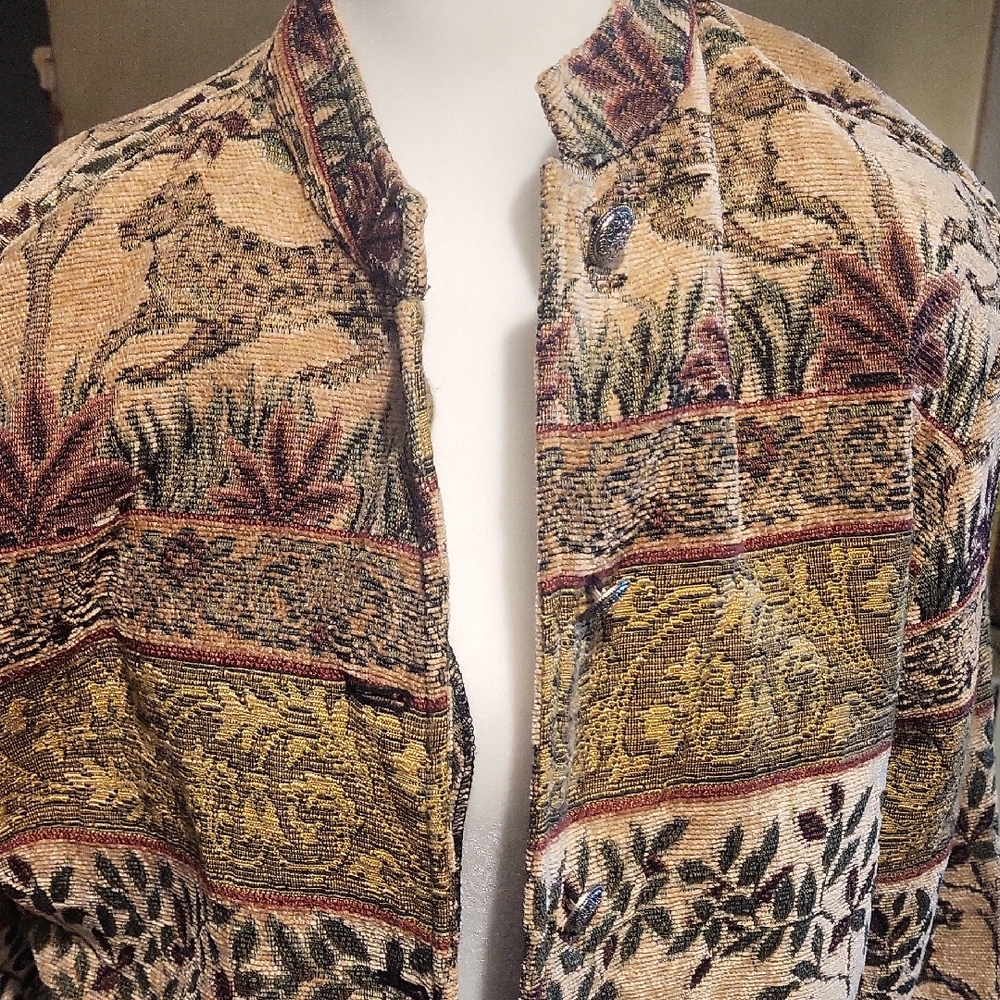 Erin London Multicolor Tapestry Jacket